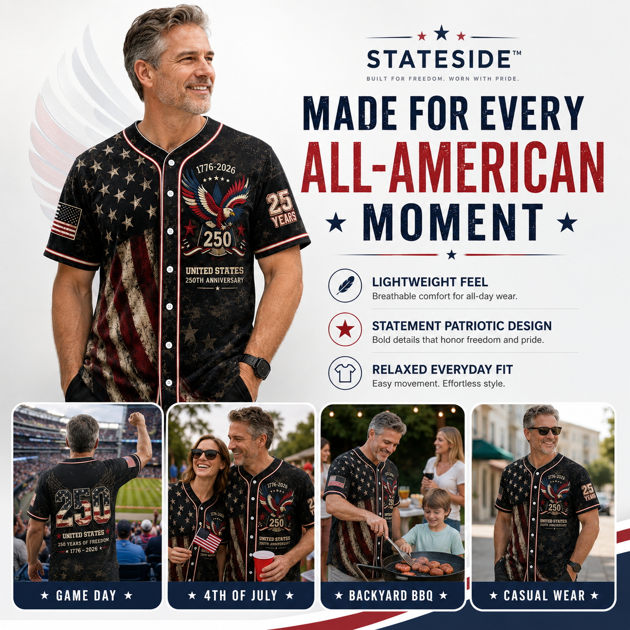 Stateside™ USA 250 Anniversary Jersey